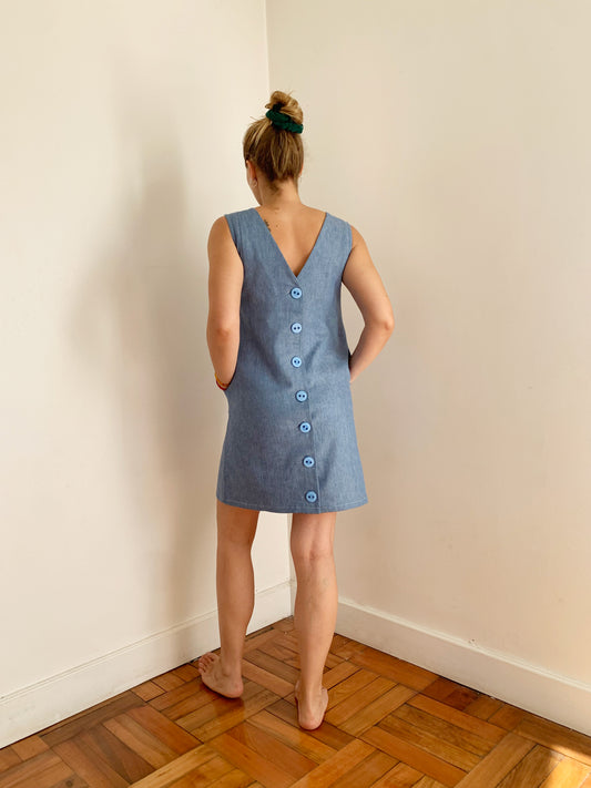 Vestido Jumper mezclilla