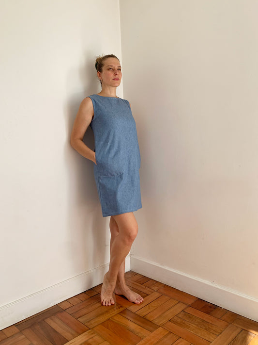 Vestido Jumper mezclilla